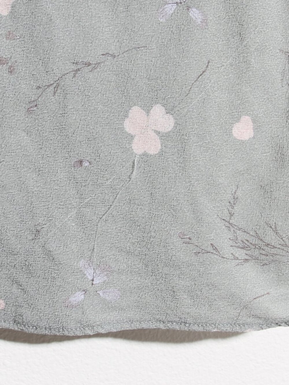 Aritzia Wilfred Bellow Mini Dress Sage Frost Green Heirloom Pink Floral Size 6 - Picture 8 of 13